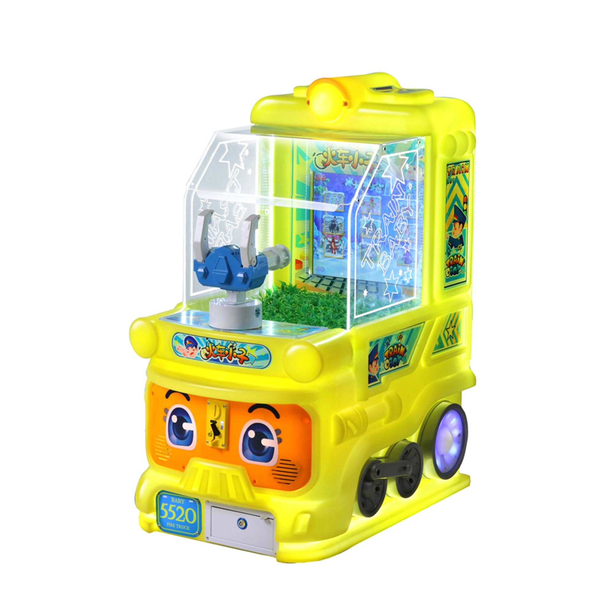Coin-Operated Indoor Train Boy Shooter Water Gun Arcade Game Machine Metal Construction for Game Centers Electric Power Source