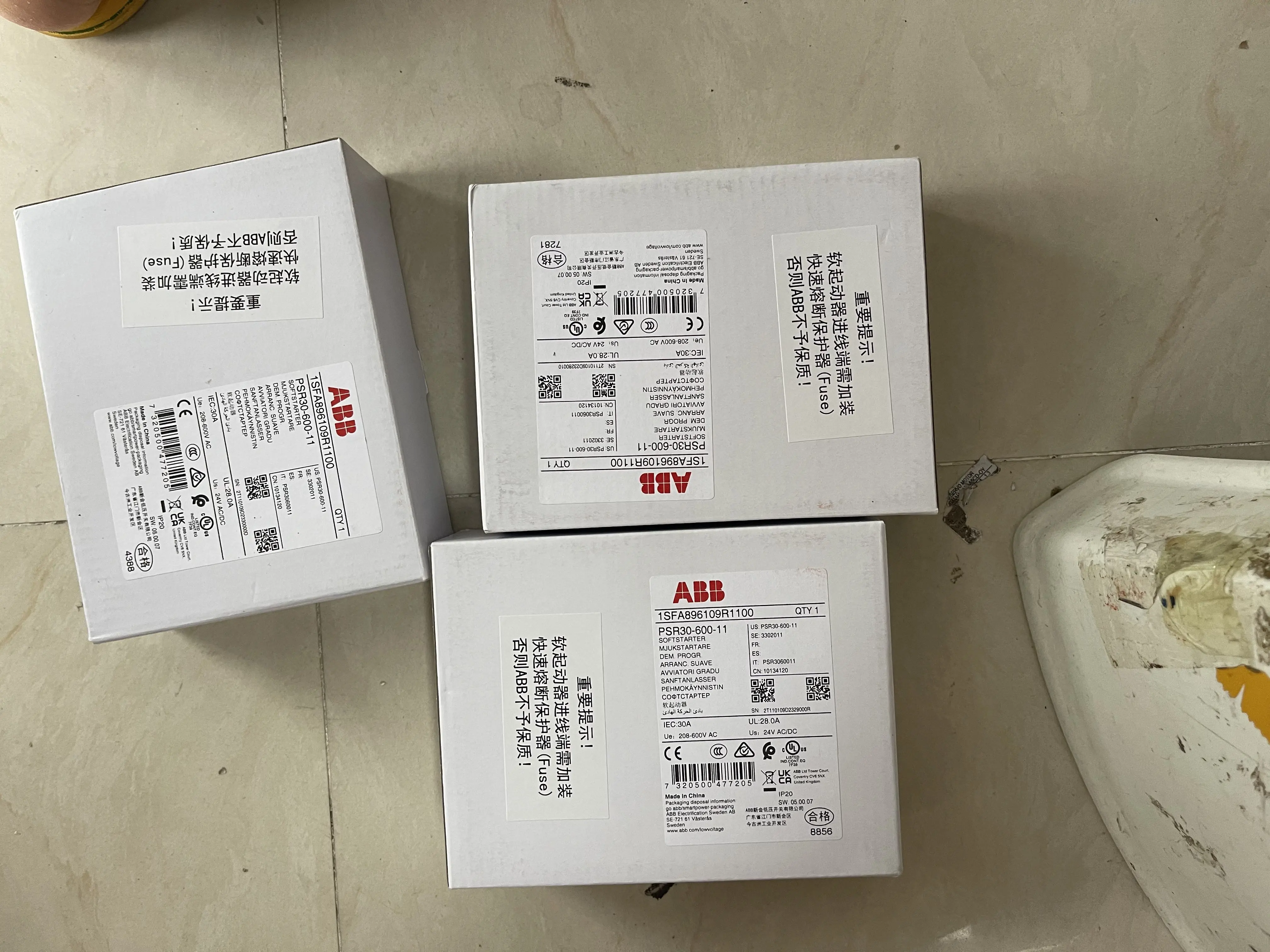 ABB Soft Starter PSR30-600-11 1SFA896109R1100 ABB Soft Starter PSR30-600-11 1SFA896109R1100