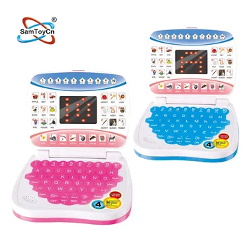 PANA KIDS スマートスタート 学習コンピューター 知育玩具 箱付 SamtoyピンクLEDスクリーン教育玩具英語スマートインテリジェント学習