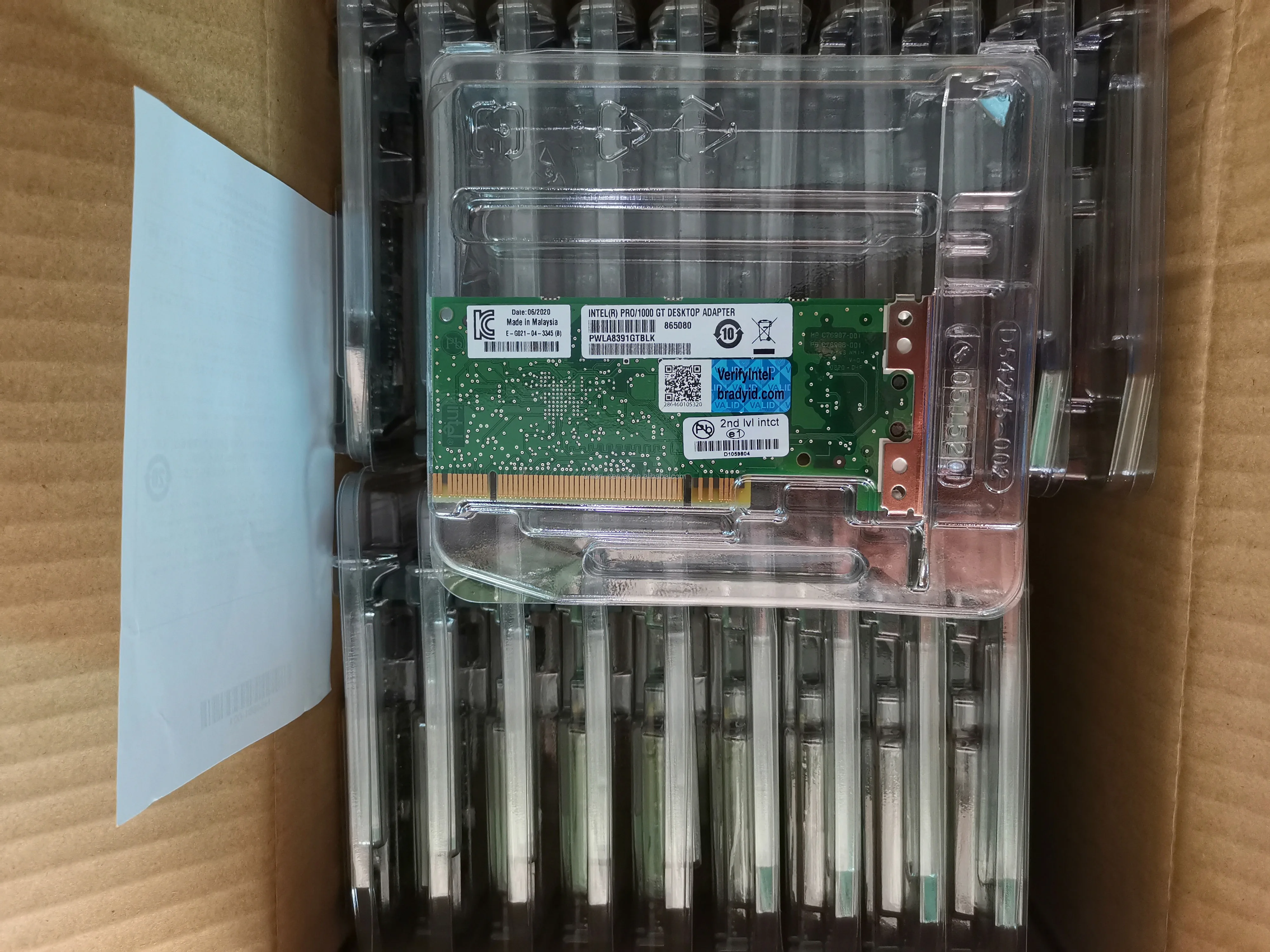 Scheda Di Rete Intel Retail Packed Intel PRO/1000 GT PCI Network Adapter (PWLA8391GT Scheda Di Rete Veloce PCI