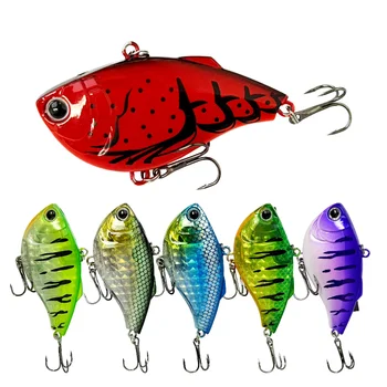 New VIB Lure 60mm 14.7g Vibrating Artificial Swimbait PVC/ABS Hard Plastic Crankbait Fishing Tackle for Bass Ocean Boat Fishing – Soft Lure – view 2