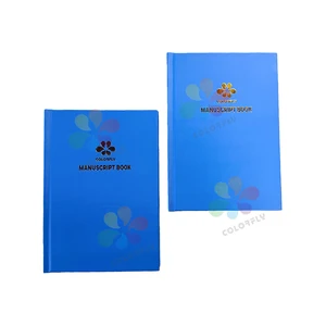 Hot Selling and Good Quality A4/A5 Size Blue Hardcover Notebook  2Q/3Q/4Q Square Manuscript Notebook