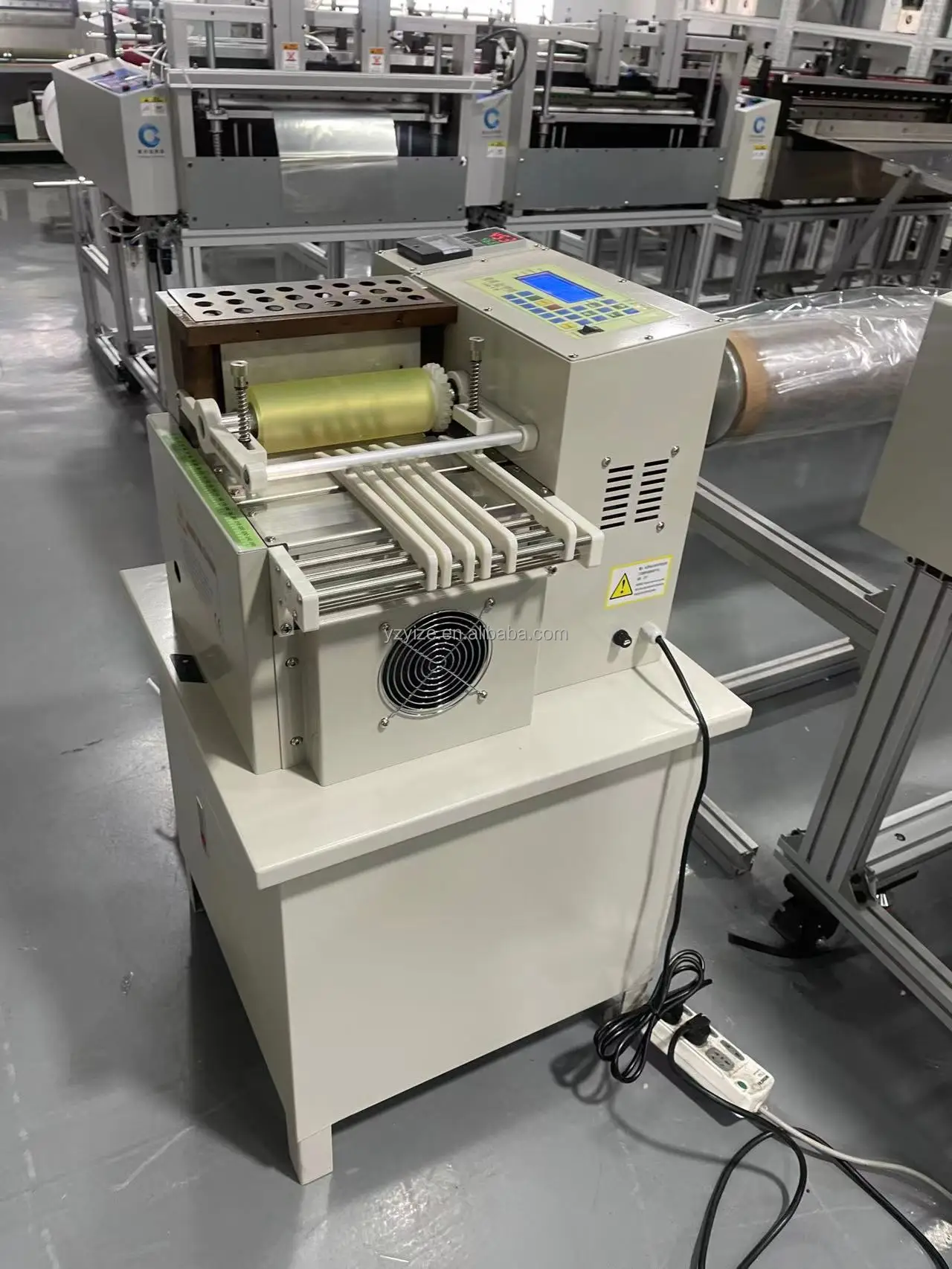 Automatic Heavy Compound Rope Cutting Machine Leather Belts Elastic Bands Polyester Webbing Climbing Nylon Rope Cutter Machinery