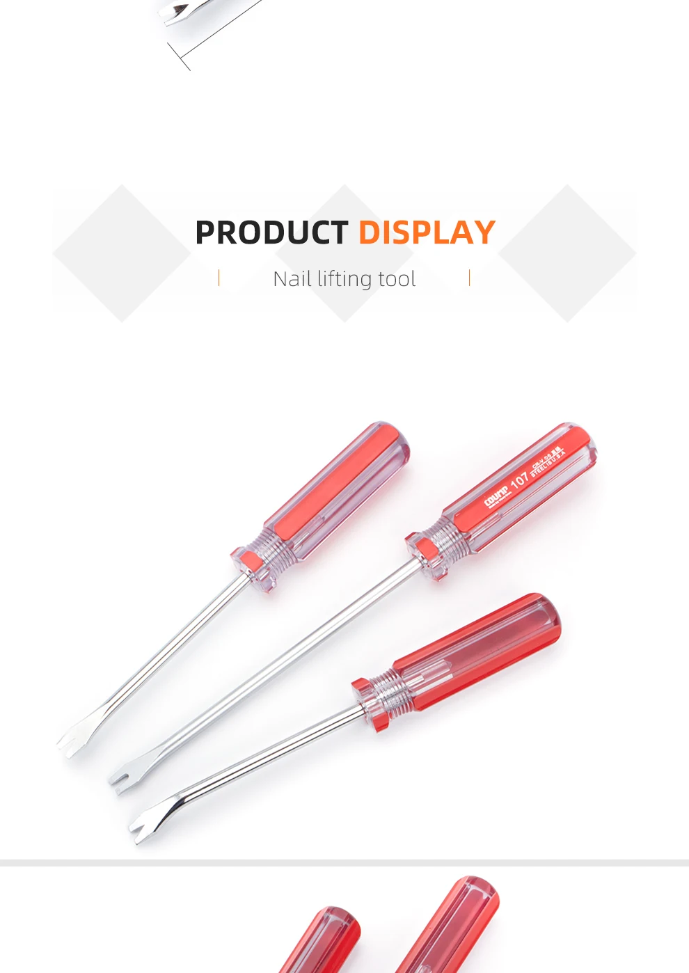 Vshaped Ushaped Elbow Screwdriver Door Panel Nail Puller Screwdriver