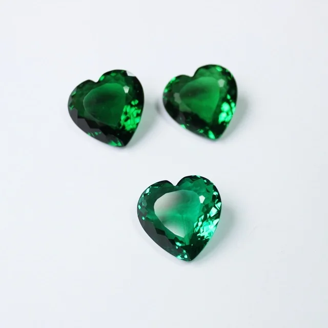 Fashionジュエリーheart形状緑のマシンカットガラス宝石 Buy 心臓のマシンカットガラス ガラス石ジュエリー 緑ガラスのジェムストーン Product On Alibaba Com
