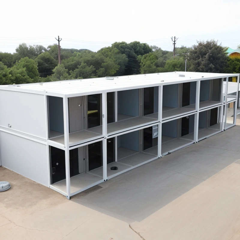 Customized Color Removable and Detachable Prefab Container House for Staff Dormitory of Family Living