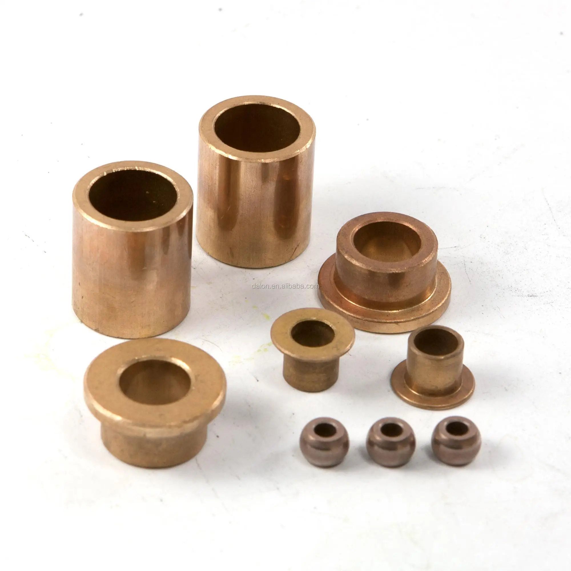 Boccole Di Bronzo Custom High Load SAE863 Iron Steel Copper Bronze Flange Flanged Oil Impregnate Sintered Bushing