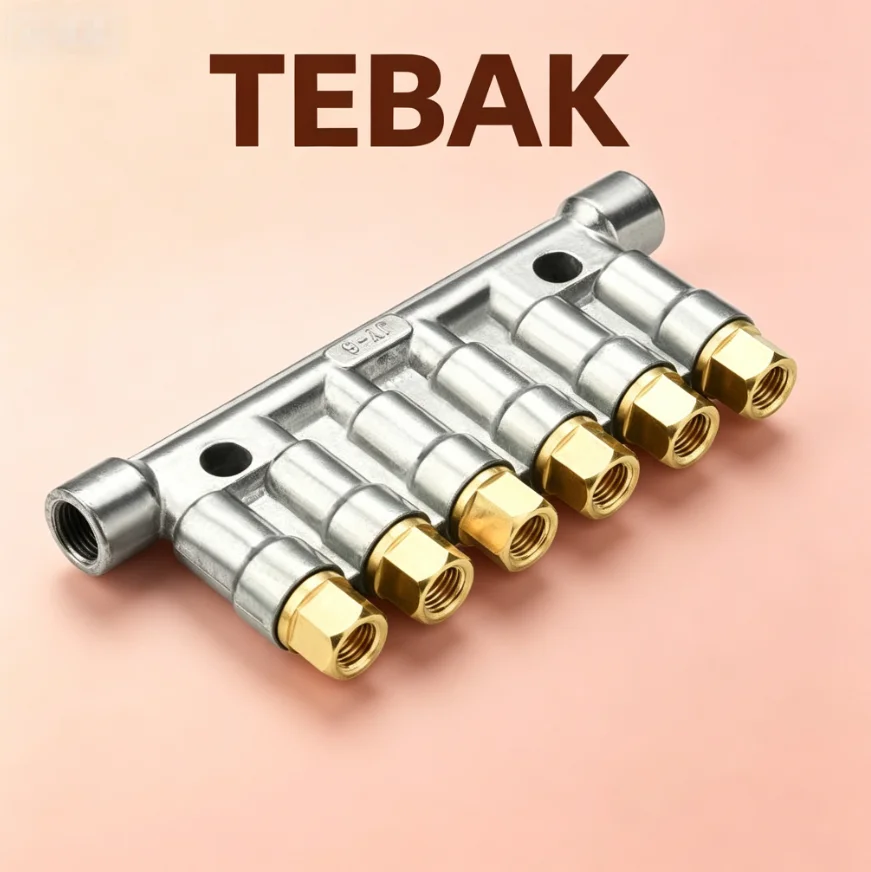 TEBAK Seirna Oil Grease Distributor | Pressurized Quantitative Injector for CNC Lathe Central Lubrication System
