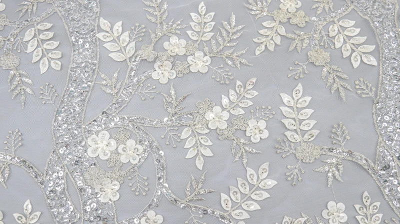 Manufacturer Wholesale Price 3d Embroidery Fabric Premium Mesh Sequin Fabric for Garment 13 Ha08a6508b40e4904b51e2fb52d5fca66T