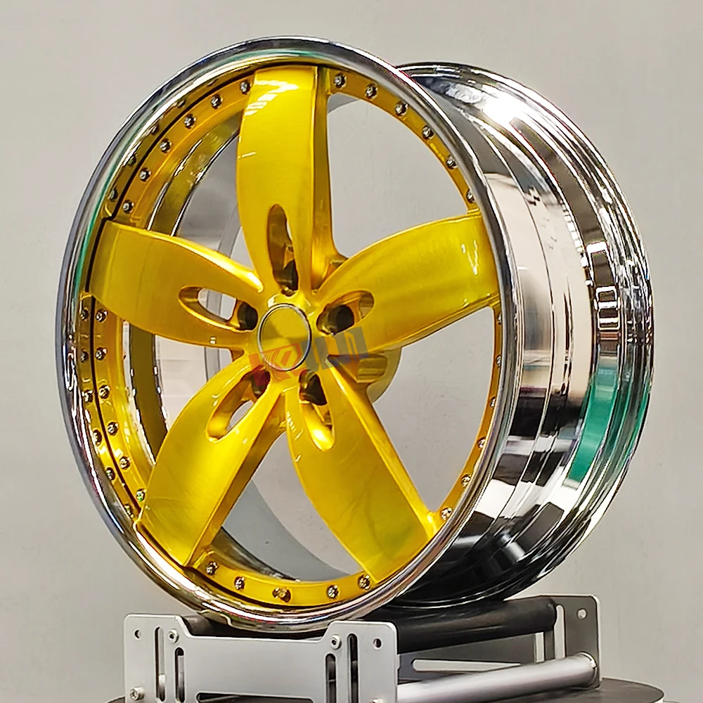 Shop Our 22/24/26 Inch Forgiato Wheels with Brush Gold Face