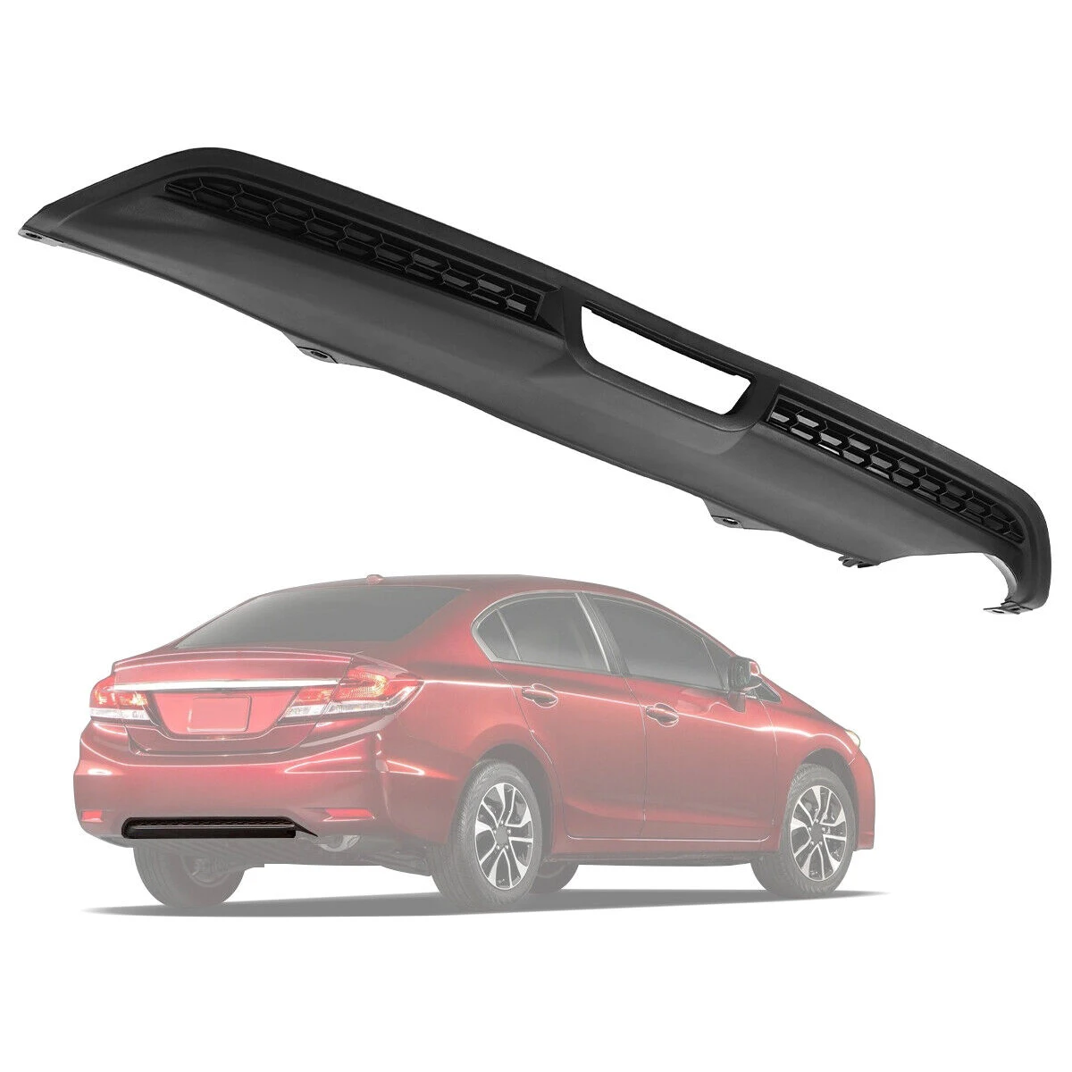 OEM auto parts plastic rear body parts rear bumper lower valance cover for honda civic 2013 2014 2015