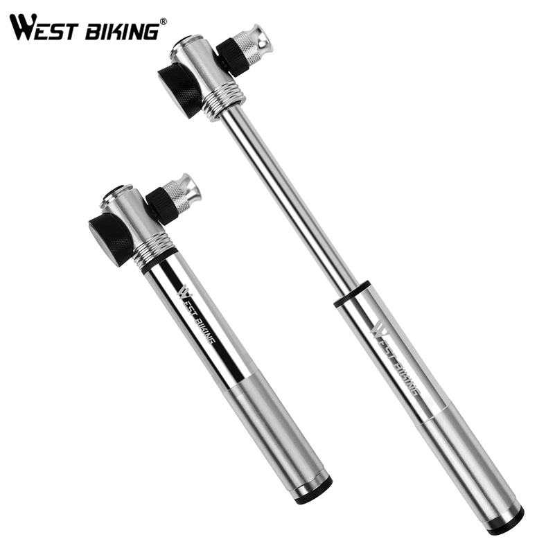 thumbnail image 2 of Giyo Alloy Mini Bike Pump With Gauge – Frame-Fit – Schrader & Presta – Black/Silver 2 of 3