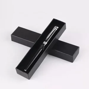 Black Metal Rollerball Signature Pen With Gift Box Advertising Promotional Gift
