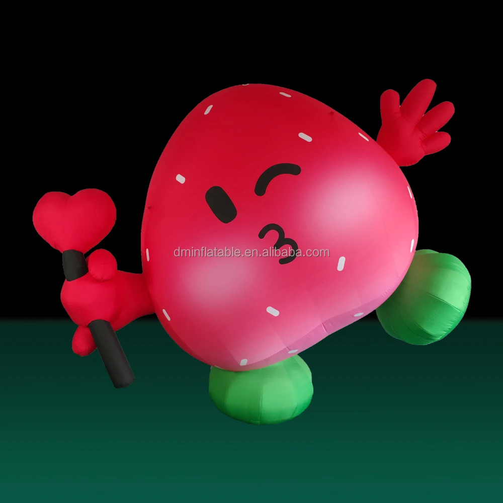 Customized Inflatable Fruits and Vegetables Model, Giant Inflatable Promotion Fruit Cartoon , Giant Inflatable Strawberry