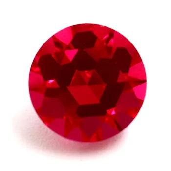 High quality lab created wholesale price synthetic ruby round shape brilliant cut loose gemstone jewelry making