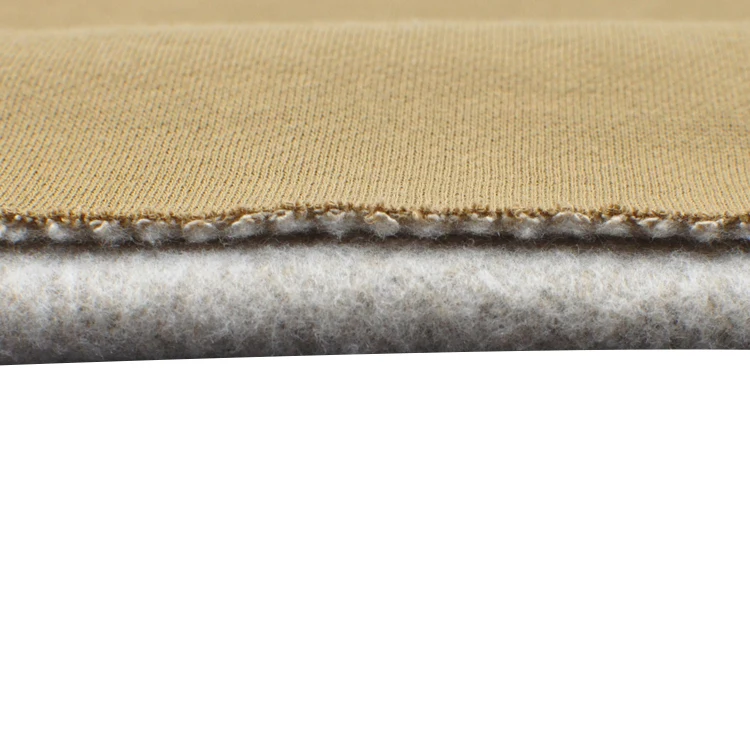 Оптовая продажа, Высококачественная толстовка с капюшоном, теплый вязаный свитер, флисовая французская махровая ткань, 100 полиэстер, легкая матовая ткань для одежды