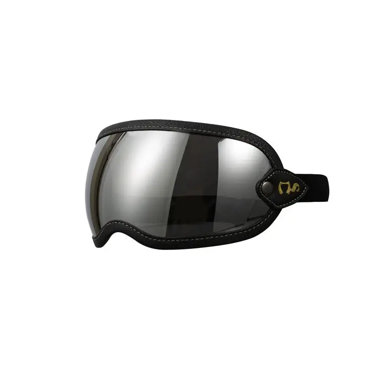 Fashion Retro Color Lens with Adjustable Belt Strap Goggles Helmet Motorcycle Visor for Urban Safety Scooter Open Face Helmet