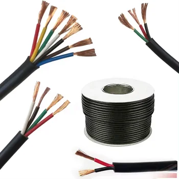 High Quality 450/750v 2 X 4mm Flexible Copper Control Cable Kvv/kvv22/kvvp/kvvr/kvvrp Cable