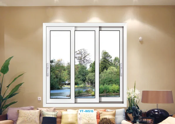 Modern Design White Pvc Sliding Window Prefabricated House Anti Burglary Anti Mosquito Upvc windows