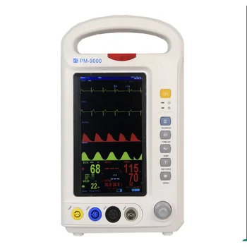 PM-9000 ICU Multiparameter Patient Monitor 7 Inch 1.5KG For ECG NIBP RESP PM-9000 Vet Parameter Vet Clinic Equipment