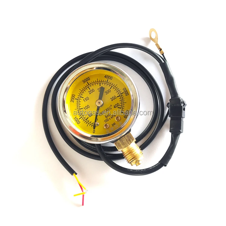 CB08 806 Promotion Cng Natural Gas bar Pressure Gauge Auto Gas Direction Injection CNG Pressure Gauge Meter