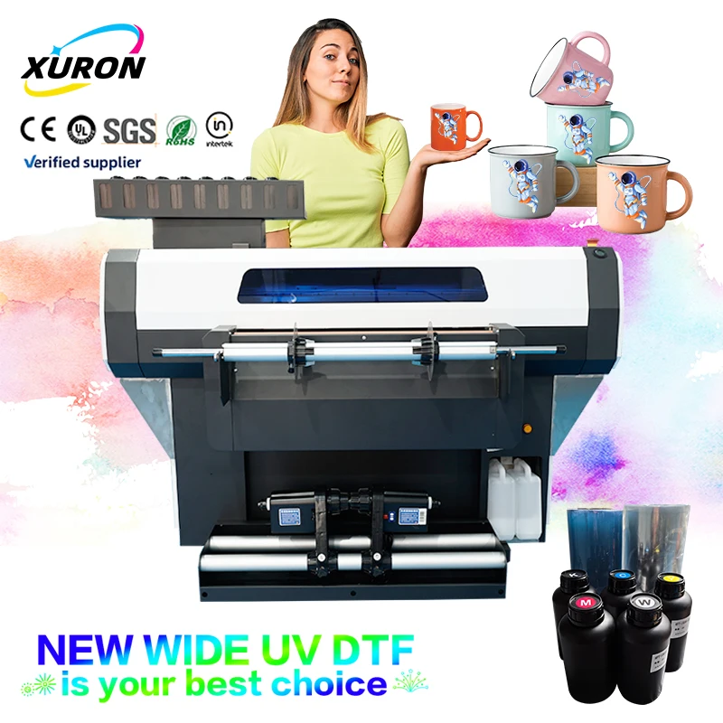 طابعة UV DTF متعددة الاستخدامات أوتوماتيكية بالكامل ومتعددة الوظائف مع حبر صبغي مقدم من بائع معروف لتطبيقات مختلفة