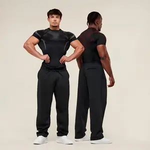 Popular Quick Dry Men's Slim Sports Casual Polyester Short Sleeve T-shirt Wholesale Summer Breathable Men's Top for Gym Fitness