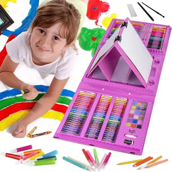 REMANG 46 Pcs Drawing Set for Kids | Art Set with Color Box | Pencil Colors  Crayons Colors Water Color Sketch Pens Set for Kids | Best Gift for Kids :  Amazon.in: Toys & Games