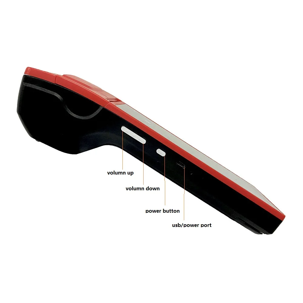Handheld Pos Android Terminal With Thermal Printer Restaurant Pos Machine