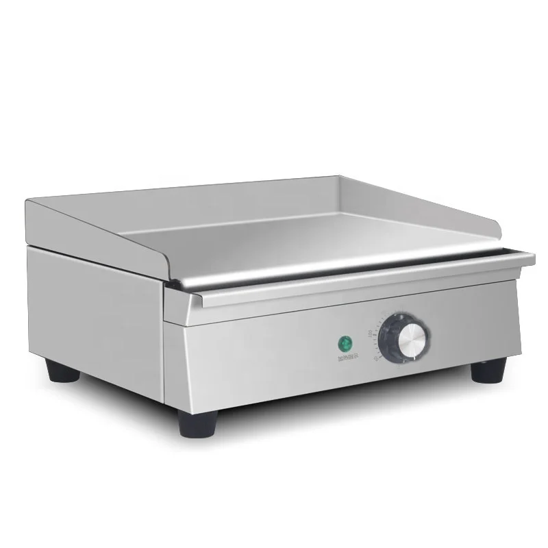 Плоская пластина из нержавеющей стали Легкая очистка барбекю электрический гриль