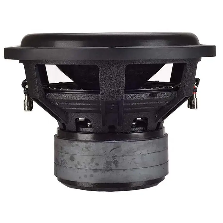 シート下設置型 12インチ 1500W RMS デュアル3インチコイル バス