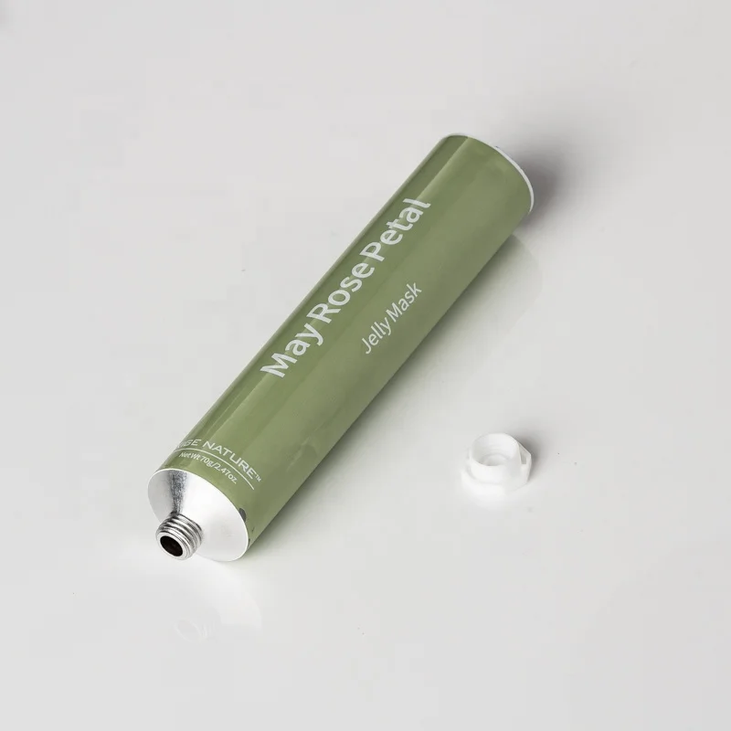 Customized Printing Holographic Stamping 90g Collapsible Hand Cream Cosmetic Aluminum Packaging Tube