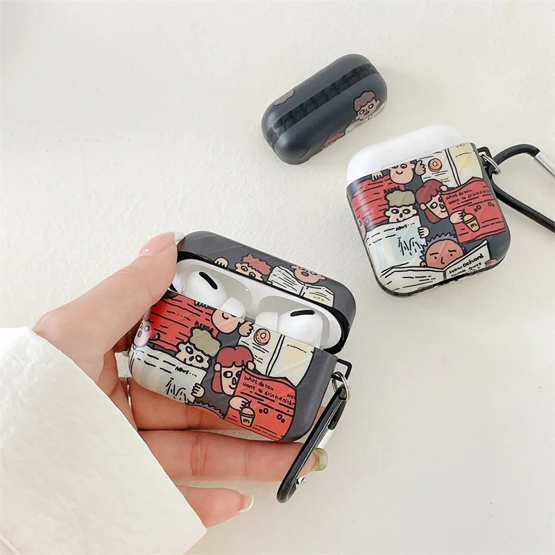 Аксессуары беспроводные наушники милый мультяшный комикс для Apple Airpods 1/2 Pro Box оптовая продажа полная защита IMD чехол для Air Pod