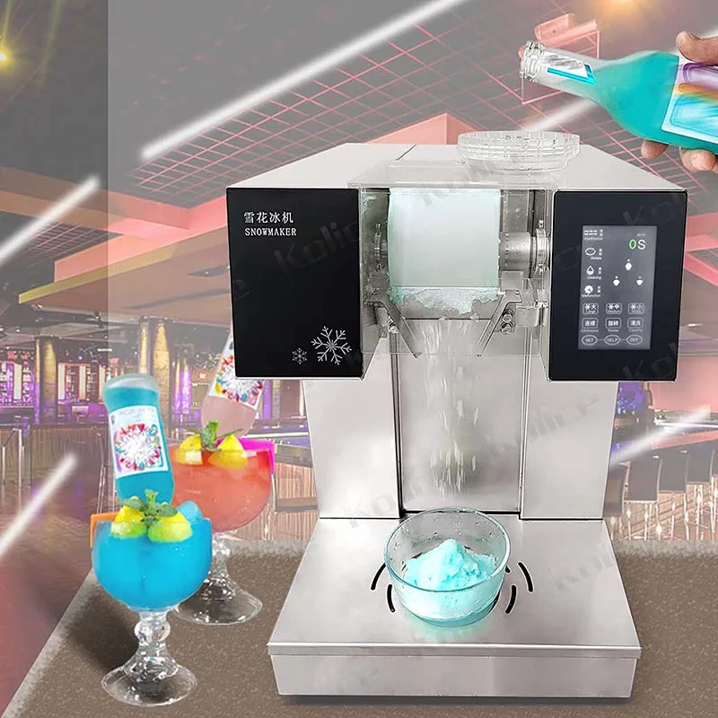 Full Automatic Milk Snow Ice Machine Snowflake Ice Making Korean Bingsu ...