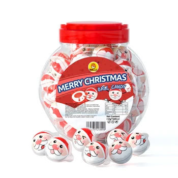 Hot sale Christmas Santa Claus shape soft gummy candy sweets