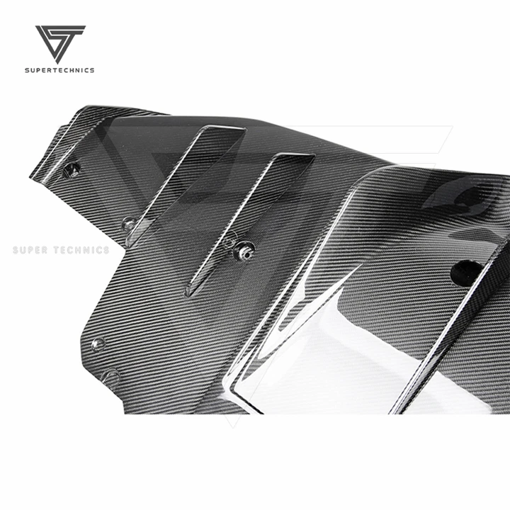 PT Style Carbon Fiber Rear Diffuser for Ferrari F8