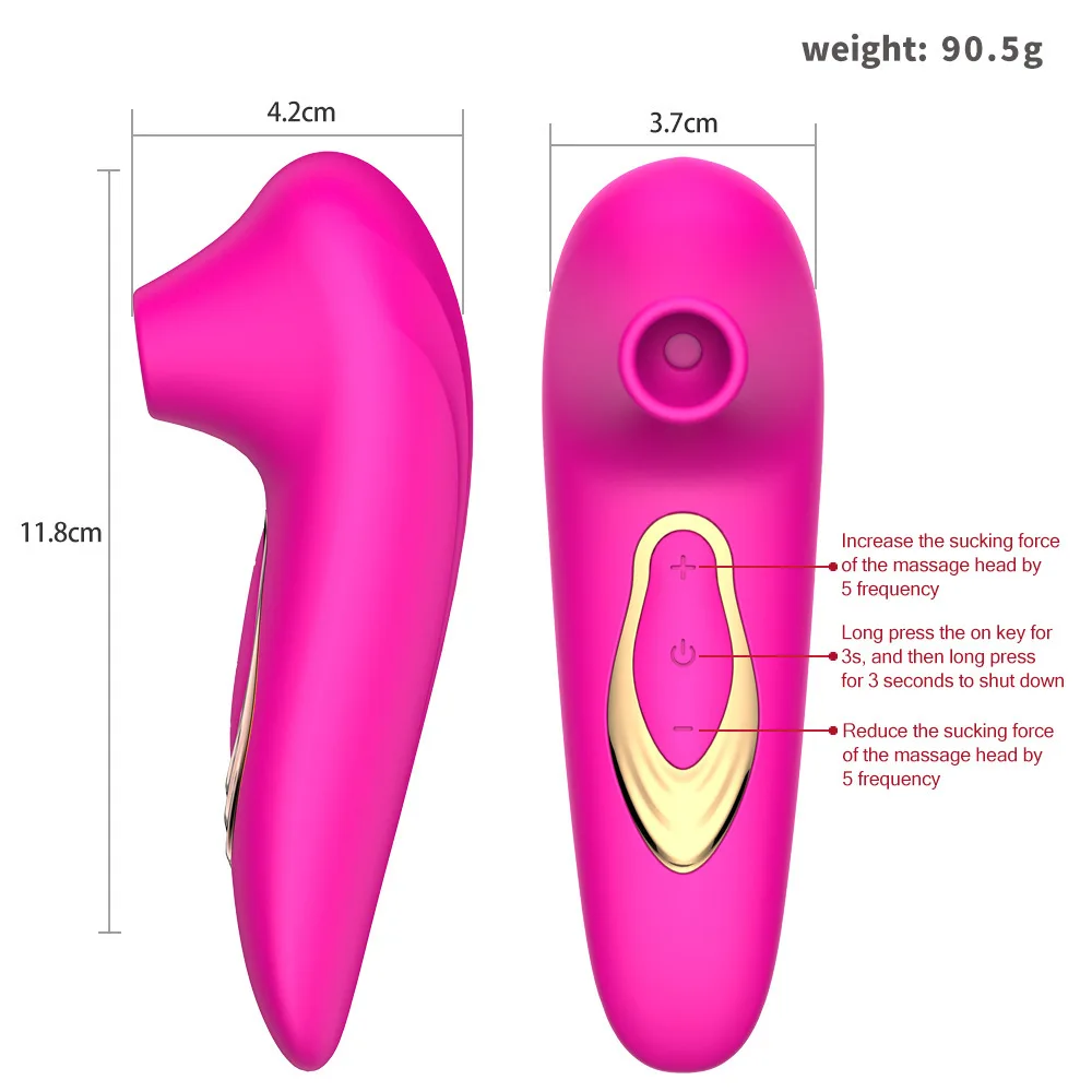 Amoura clitoral breast vibrator in black and skin tone options