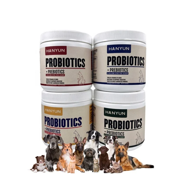 Factory Pet Probiotic Nutritional Supplement Powder Prebiotics and Probiotics for Dog and Cat with FOS Probiotic
