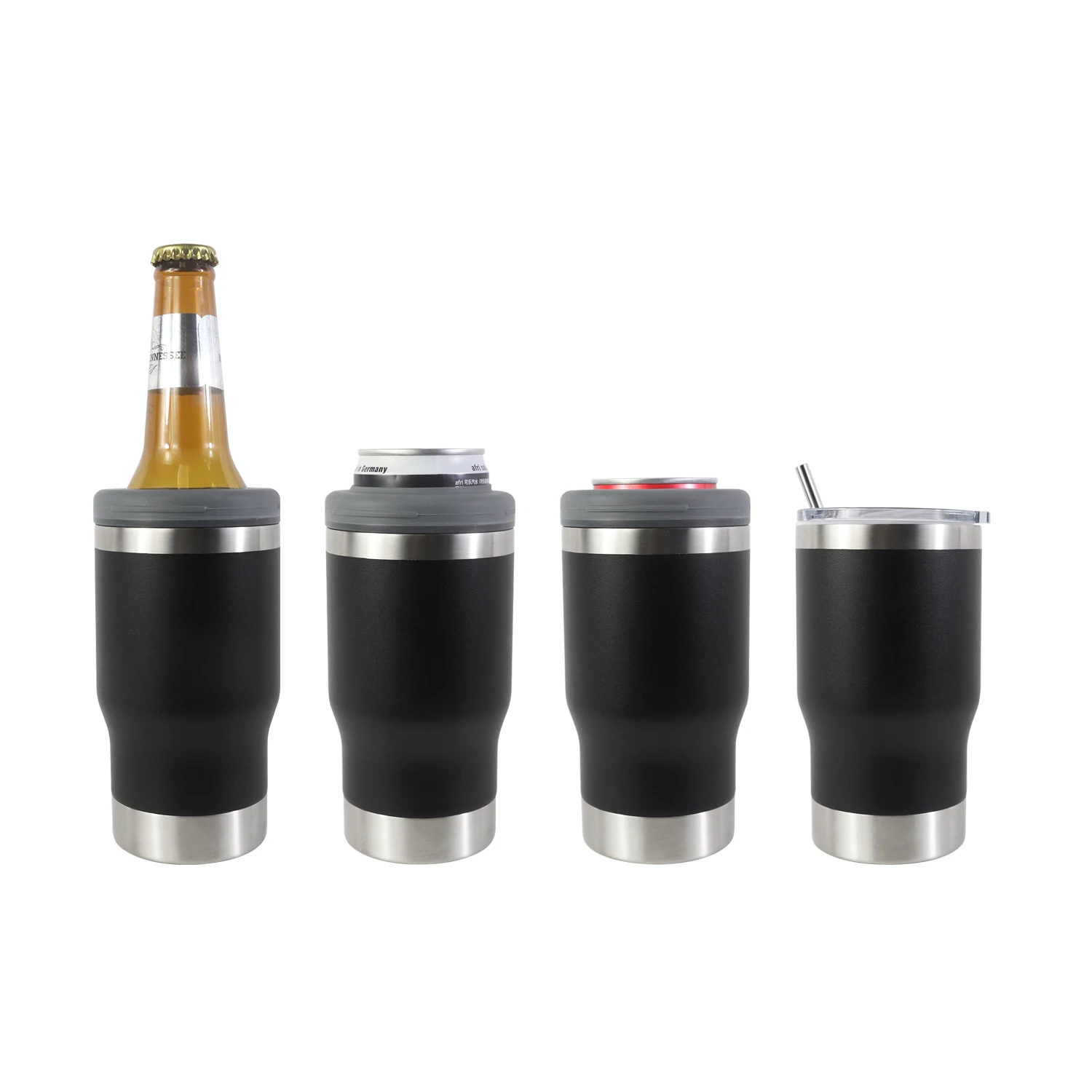 12oz Insulated Beer Can Holder Vacuum Stainless Steel 355ml Slim Drink Can Cooler Cup With