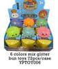 Mixed 6 colors glitter dumplings