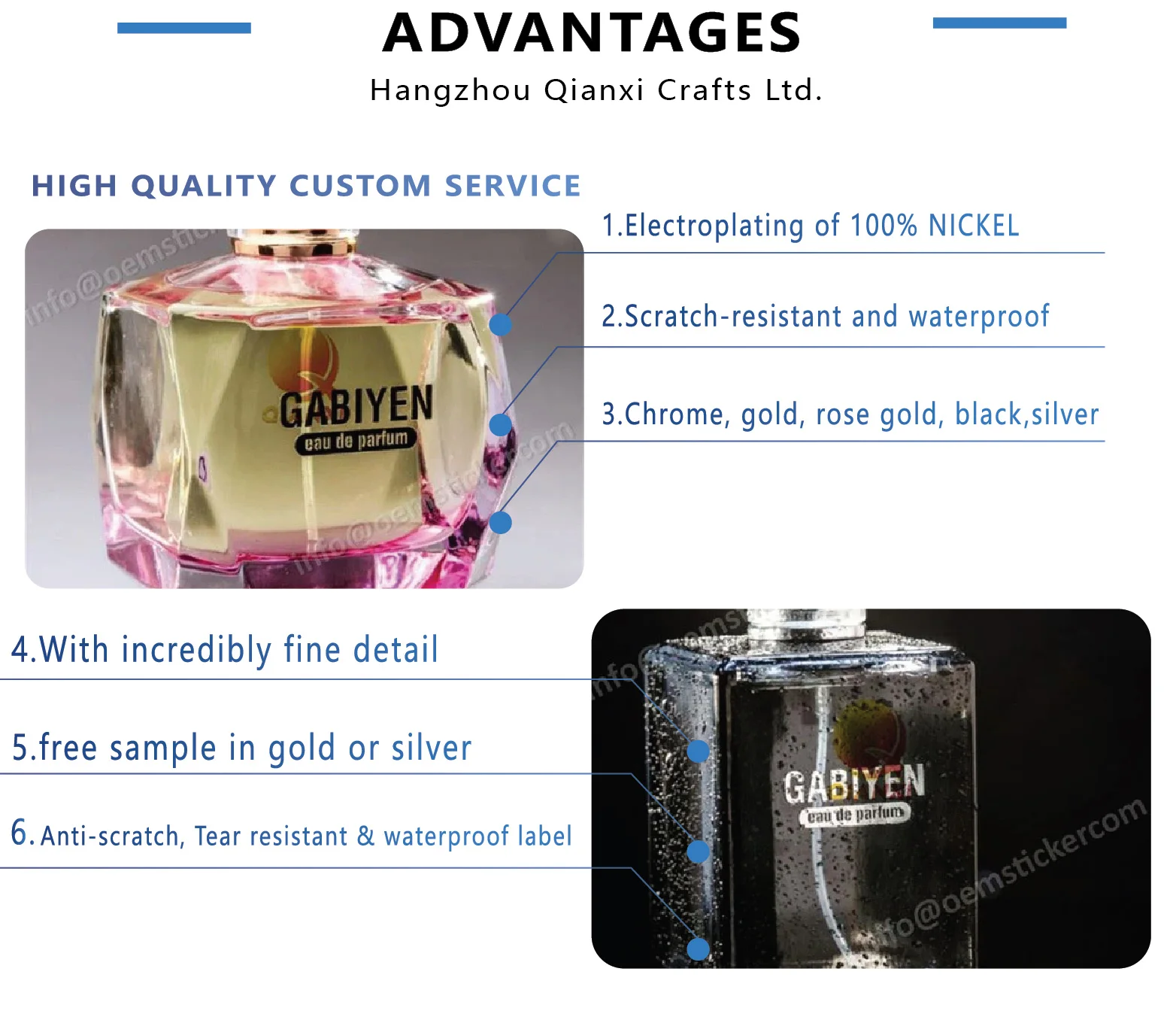 product custom gold metallic decals electroform 3d labels chrome silver electroforming metal transfer logo electroformed nickel stickers-5