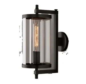 Modern Garden Decor Large Round Glass Brass Pendant Lamp Factory Wholesale Water Proof LED Light Source PC Body Square Shape