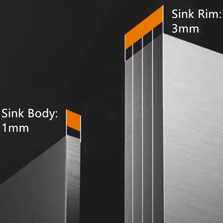 Wholesale Rectangular Sus304 Single Bowl Topmount Stainless Steel Kitchen Sink Multifunction