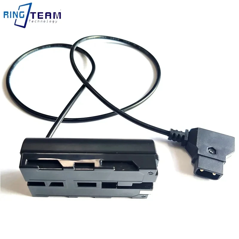 D-TAP To NP-F550 F970 F750 F570 Dummy Battery Power Adapter Direct Suitable For Nanguan Neewer Andorra Yongnuo Viltrox LED light supplier