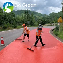 Go Green Color Polymer Slurry Mixture Cold Mix Cold Apply Coloured Bitumen Paving