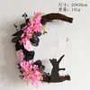 Rose noire rose 30cm