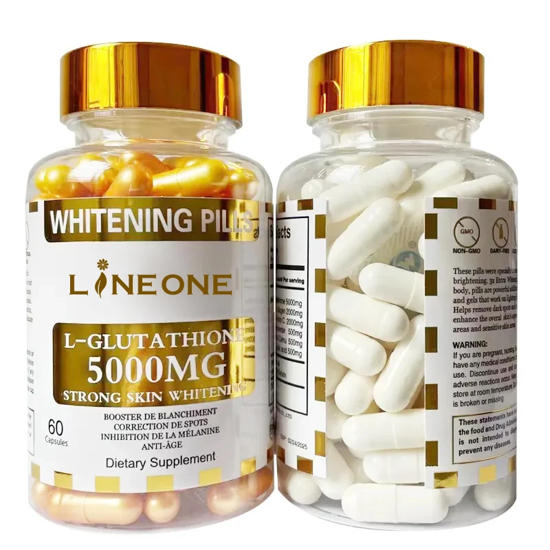 OEM supplement Anti Aging pills vitamin c Collagen L-glutathione Skin Whitening capsules