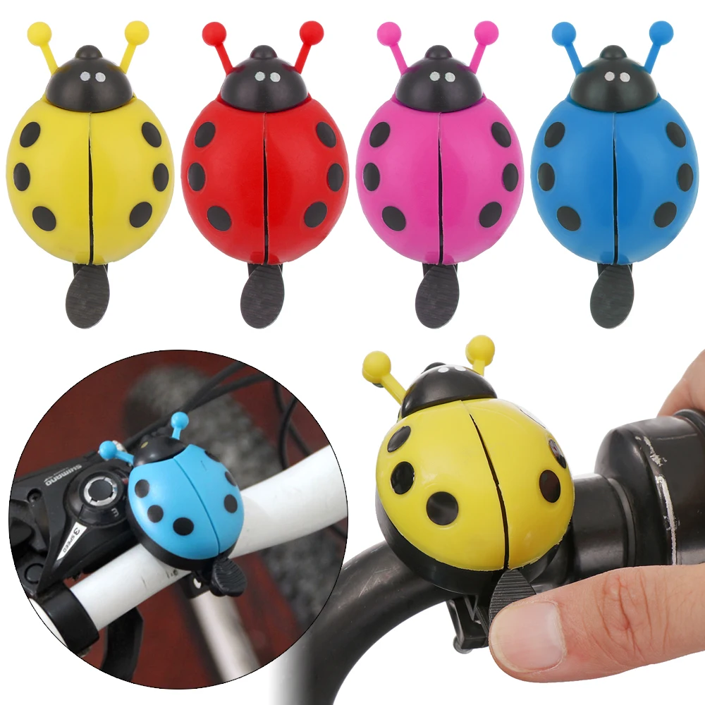 Bicycle Bell Ring Beetle Ladybugs Ring For Cycling Ride Alarm Accessories TR 