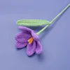 Ramo de tulipanes abiertos terminado (púrpura)