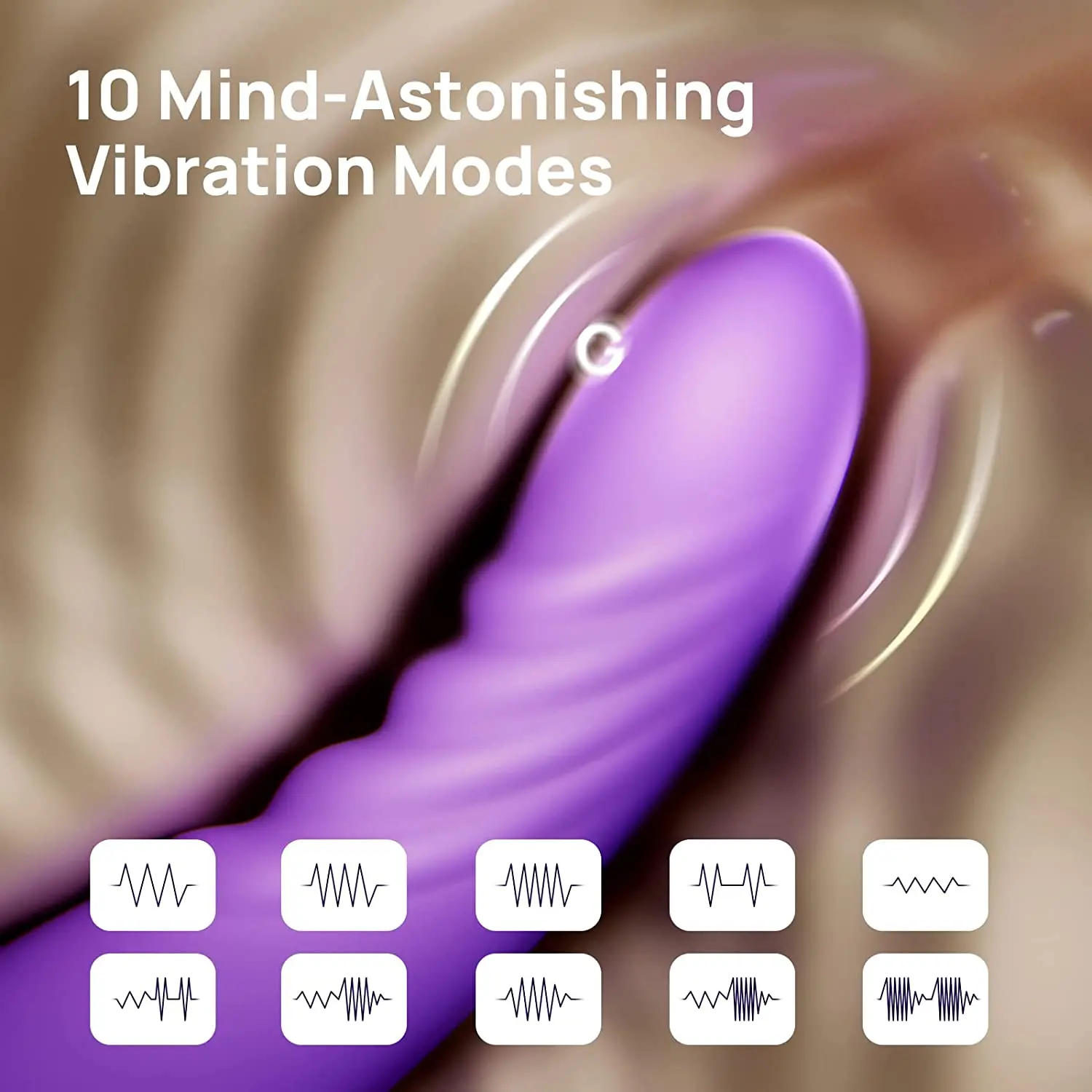 Vibromasseur Femme 3 En 1 Pangpangmi Rouge - 10 Modes Vibrations